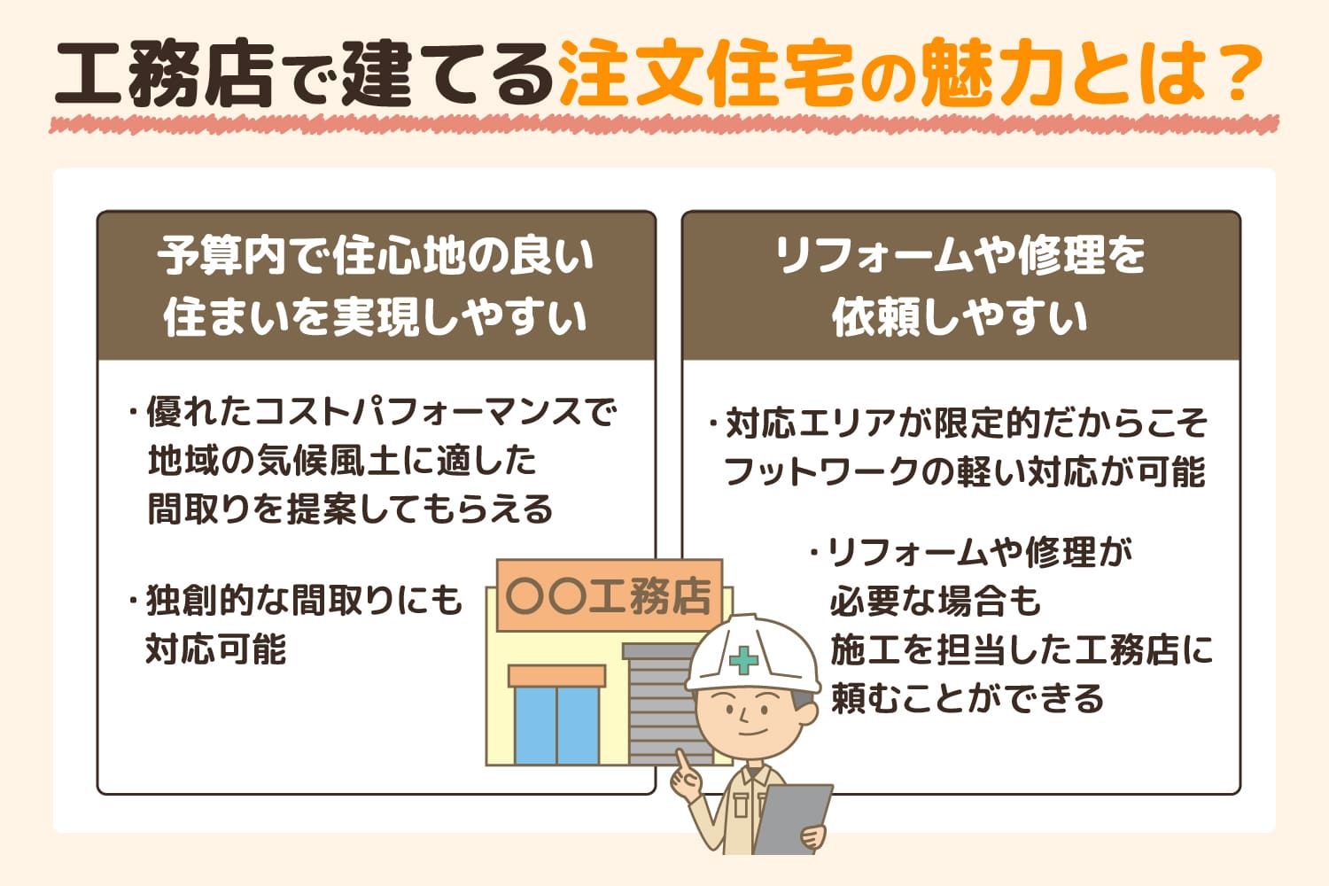 工務店で建てる注文住宅の魅力